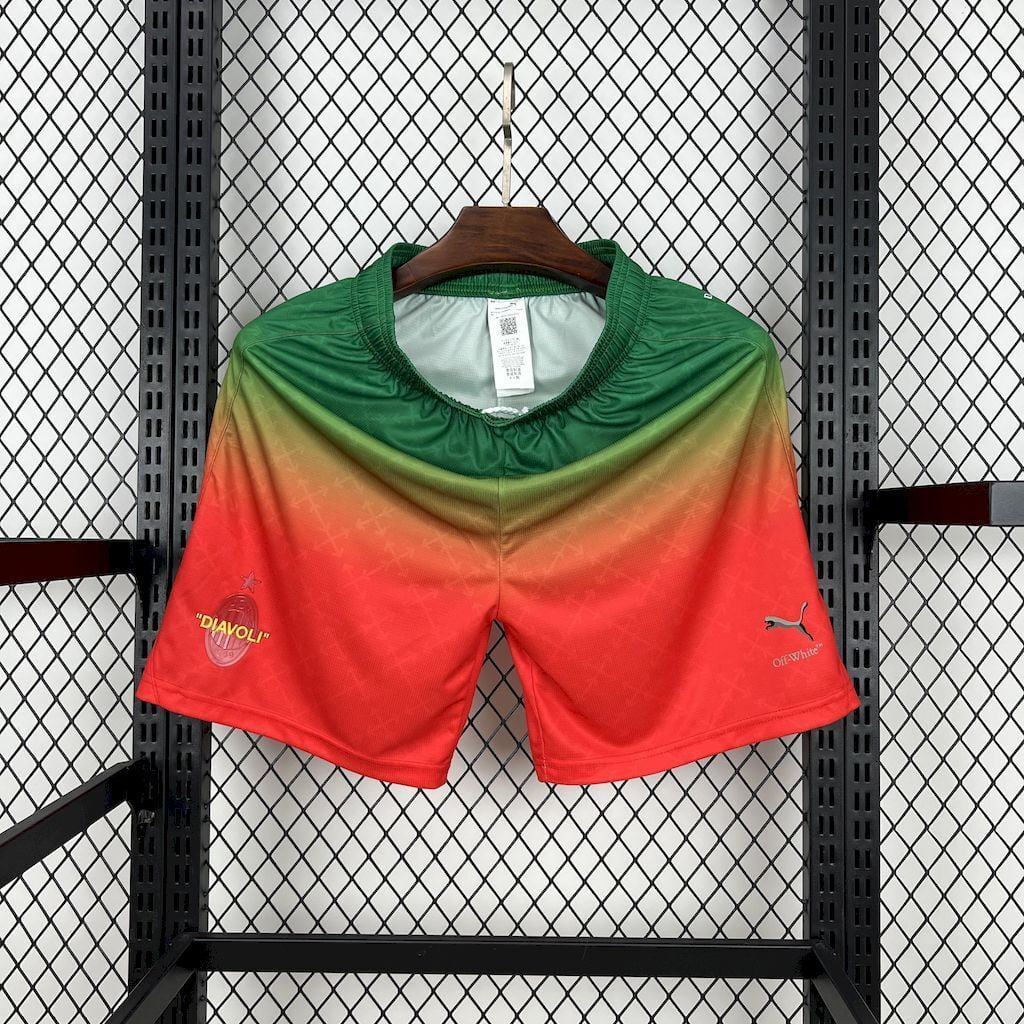 Ac Milan Co Branded Edition 2025/26 Pantalón Corto Rojo Verde - Bota de Oro Tienda