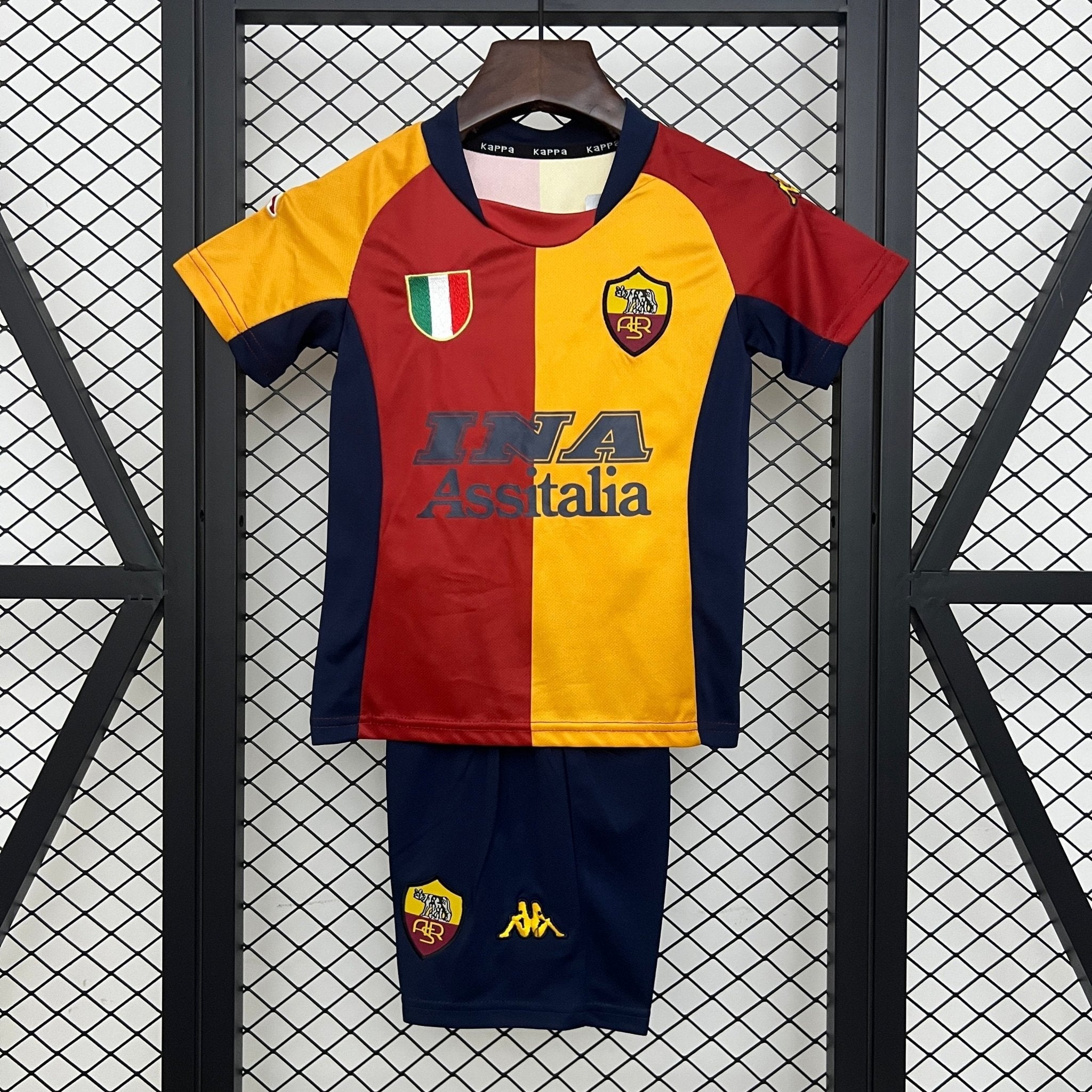 ROMA PRIMERA EQUIPACIÓN 01/02 NIÑOS RETRO - Bota de Oro Tienda