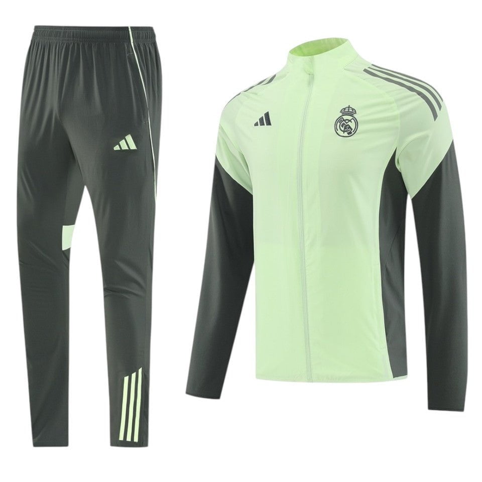 CHANDAL - REAL MADRID - Green Long Zip Windbreaker - Bota de Oro Tienda