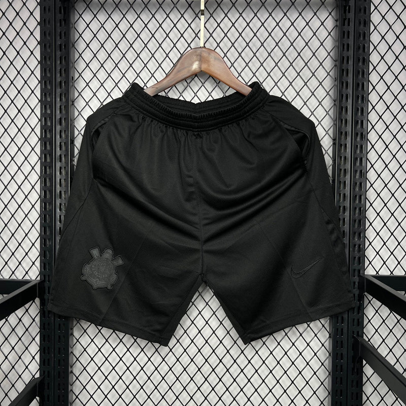 CORINTHIAS PANTALON CORTO NEGRO 24/25 - Bota de Oro Tienda