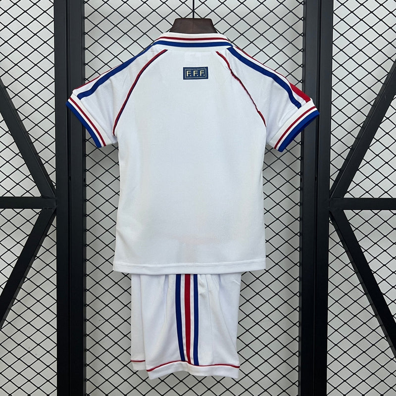 FRANCIA SEGUNDA EQUIPACIÓN 1998 NIÑOS RETRO - Bota de Oro Tienda
