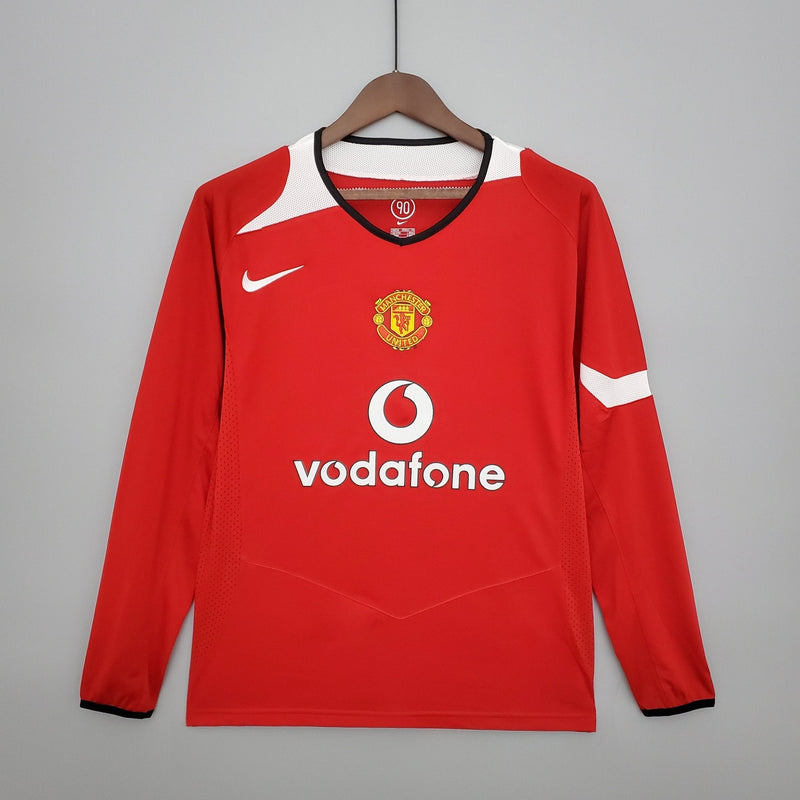 MANCHESTER UNITED I 04/05 HOMBRE (RETRO) MANGA LARGA - Bota de Oro Tienda