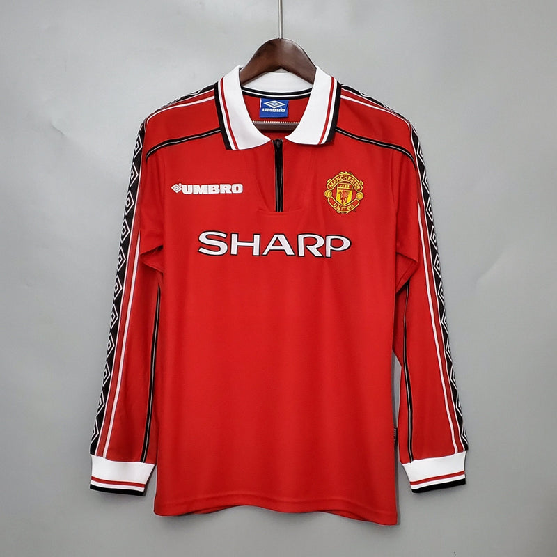 MANCHESTER UNITED I 98/99 HOMBRE (RETRO) MANGA LARGA - Bota de Oro Tienda