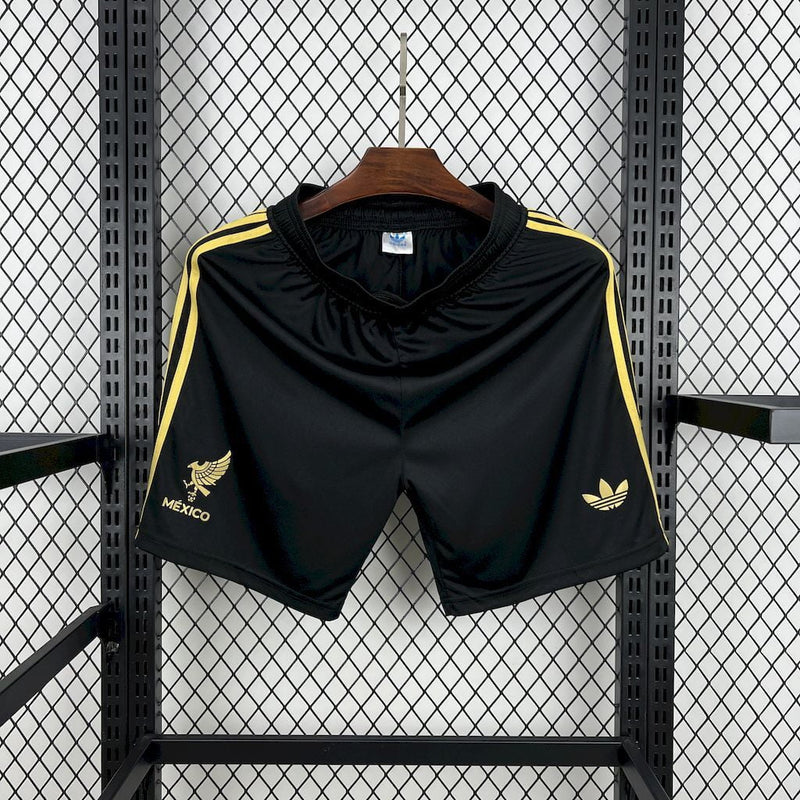 Mexico 2025/26 Pantalón Corto Dorado Negro - Bota de Oro Tienda