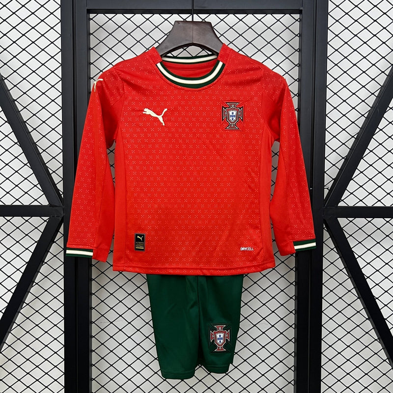 PORTUGAL PRIMERA EQUIPACIÓN MANGA LARGA 25/26 NIÑOS - Bota de Oro Tienda